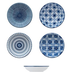 Μπωλ πορσελάνης φ9.8x2cm, σειρά HANAMI BLU, σε 4 διακοσμήσεις, M1934