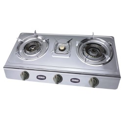 Επιτραπέζια εστία για επαγγελματική και οικιακή χρήση με 3 καυστήρες 3.4-4.3kW COLORATO