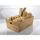 Ξύλινη ψωμιέρα στο φυσικό χρώμα του bamboo 30x20x11cm Ιταλικής κατασκευής Leone
