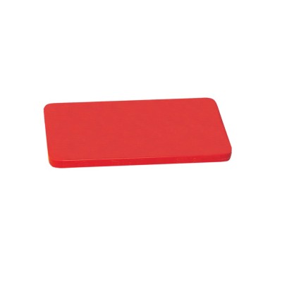 Πλάκα κοπής σε κόκκινο χρώμα από πολυαιθυλένιο για ωμό κρέας 40x30x1.2cm