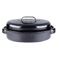 Γάστρα οβάλ με εμαγιέ επίστρωση 42x32cm Γάστρα οβάλ με εμαγιέ επίστρωση 42x32cm