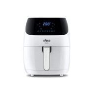 Φριτέζα αέρος σε λευκό χρώμα με κάδο χωρητικότητας 5Lt ισχύος 1500W Ufesa Elektra