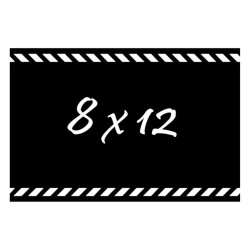 Κάρτα Bullet 8x12cm Επανεγράψιμμη HIPS 1χιλ. χωρίς stand-Συσκ.12τμχ