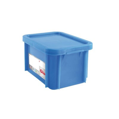 Δοχείο αποθήκευσης HACCP 15Lt (40x30x23.5cm) με καπάκι -40/+90°C μπλε Gilac