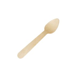 Πακέτο 100τμχ Ξύλινα κουταλάκια 11cm βιοδιασπώμενα