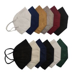 Μάσκες υψηλής προστασίας FFP2 με ελαστικούς ιμάντες στήριξης σε διάφορα χρώματα Μάσκες υψηλής προστασίας FFP2 με ελαστικούς ιμάντες στήριξης σε διάφορα χρώματα