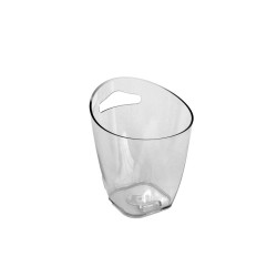 Δοχείο πάγου πλαστικό διάφανο διαστάσεων φ14xΥ16.5cm