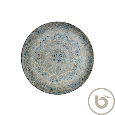 Πιάτο ρηχό πορσελάνης διαμέτρου 27cm Luca Mosaic της BONNA