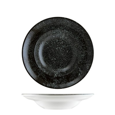 Πιάτο βαθύ πορσελάνης 27cm Cosmos Black BONNA