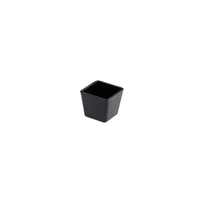 Μπωλ μελαμίνης τετράγωνο 7x7x6cm μαύρο χρώμα Leone