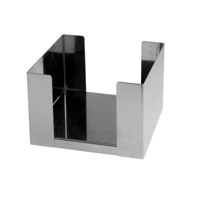 Ανοξείδωτη Χαρτοπετσετοθήκη τετράγωνη (33x33)διαστάσεων 17x17x12cm