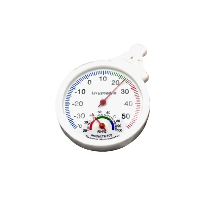 Θερμόμετρο - Υγρόμετρο ψυγείου στρογγυλό με εύρος μέτρησης από -40° έως 40°C και υγρασίας 20% έως 100%RH