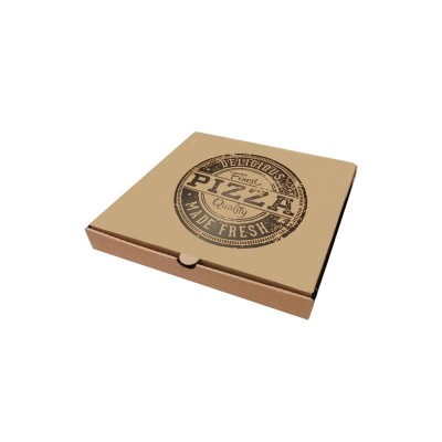 Κουτί πίτσας μικροβέλε σχέδιο Delicius Made Fresh διαστάσεων 33x33x4.2cm