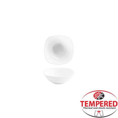 Μπωλ οπαλίνης διαστάσεων 11.5x11.5cm λευκό Tempered σειρά Boreal CoK Spain