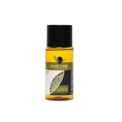 Αφρόλουτρο σε μπουκάλι 60ml με εκχυλίσματα καρπού και φύλλων ελιάς σειρά Olive Care της Papoutsanis
