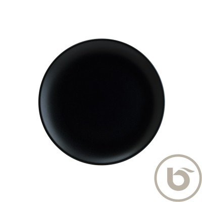 Πιάτο πορσελάνης ρηχό 27cm Notte Black της BONNA