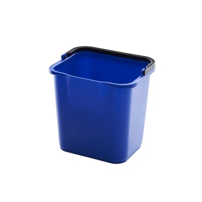 Πλαστικός κουβάς με χερούλι στοιβαζόμενος σε μπλε χρώμα 4.7lt διαστάσεων 21.3x17.7x21.5cm Trust
