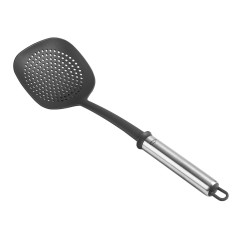 Σπάτουλα Nylon τρυπητή 10.5x10.5cm με INOX 18/10 λαβή και μήκος 36.5cm Lacor