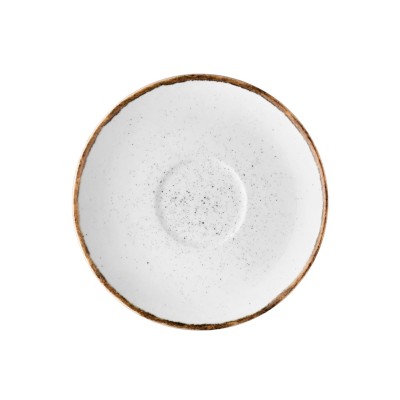 Πιατάκι σε λευκό χρώμα από πορσελάνη για φλυτζάνι 220ml σειρά 360 LUKANDA