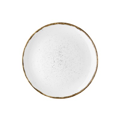 Πιάτο ρηχό πορσελάνης Φ27cm χρώματος λευκό σειρά 360 LUKANDA
