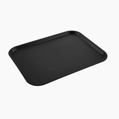 Πλαστικό δίσκος σερβιρίσματος COLORATO 370x280mm self service σε μαύρο χρώμα