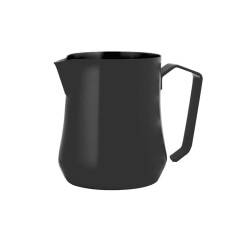 Γαλατιέρα Tulip χωρητικότητας 500ml από ανοξείδωτο ατσάλι σε μαύρο χρώμα με εργονομική λαβή Metallurgica Motta