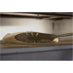 Φτυάρι πίτσας διάτρητο φ20cm INOX με κοντάρι μήκους 75cm GIMETAL