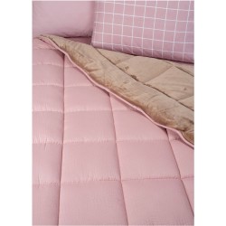 Κουβερτοπάπλωμα μονό διάστασης 160x220cm σε χρώμα Zephyr–Beige