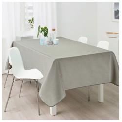 Τραπεζομάντηλο αλέκιαστο ύφασμα χρώμα μπεζ 100%pol. ροτόντα Φ150cm