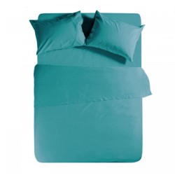 Μαξιλαροθήκες Rainbow σετ 2 τεμαχίων διαστάσεων 52x72cm poly/cotton 144 κλωστών σε χρώμα πετρόλ