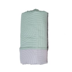 Κουβερλί ultrasonic Ala 100% microfiber χρώματος Mint-l.grey διαστάσεων 220x240cm