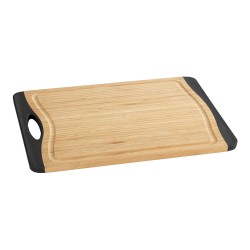 Αντιολισθητική επιφάνεια κοπής BAMBOO με μαύρο πλαστικό χείλος (TPE) υψηλής ποιότητας