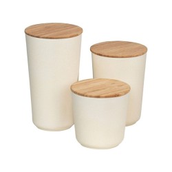 Δοχείο Αποθήκευσης Bondy 0,5lt με στιβαρό καπάκι Bamboo και αεροστεγές δακτύλιο σιλικόνης