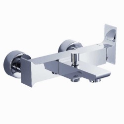 Μπαταρία λουτρού Jovian επιτοίχιας τοποθετησης σε μοντέρνα τετραγωνισμένη γραμμή Μπαταρία λουτρού Jovian επιτοίχιας τοποθετησης σε μοντέρνα τετραγωνισμένη γραμμή