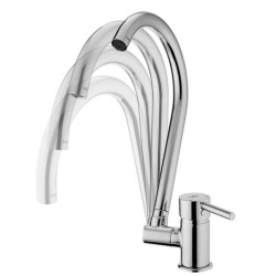 Σπαστή μπαταρία κουζίνας ESPINA με ανακλινόμενο ρουξούνι ιδανική για να ανοίγει το παράθυρο MPN70 GPD