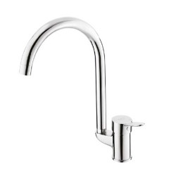 Μπαταρία νεροχύτη IRIS  σε κλασσική οβάλ γραμμή από επιχρωμιωμένο ορείχαλκο MLE130 GPD Μπαταρία νεροχύτη IRIS  σε κλασσική οβάλ γραμμή από επιχρωμιωμένο ορείχαλκο MLE130 GPD