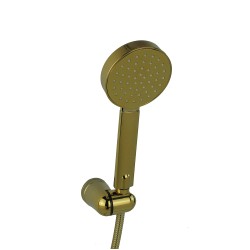 Τηλέφωνο ντους με στήριγμα και σπιράλ σε χρυσό χρώμα DST28 GPD Τηλέφωνο ντους με στήριγμα και σπιράλ σε χρυσό χρώμα DST28 GPD