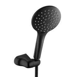 Τηλέφωνο ντους με στήριγμα και σπιράλ σε μαύρο χρώμα DST56-S GPD Τηλέφωνο ντους με στήριγμα και σπιράλ σε μαύρο χρώμα DST56-S GPD