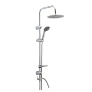 Στήλη ντουζιέρας με στρόγγυλη κεφαλή OEM 200mm και τηλέφωνο αυτοκαθαριζόμενο 5 ροών RUBR 6184011