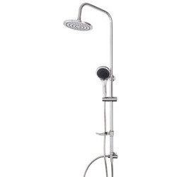 Στήλη ντους ανοξείδωτη με τηλέφωνο χειρός τριών εκροών και στρόγγυλη κεφαλή 200mm DST19-2 GPD Στήλη ντους ανοξείδωτη με τηλέφωνο χειρός τριών εκροών και στρόγγυλη κεφαλή 200mm DST19-2 GPD