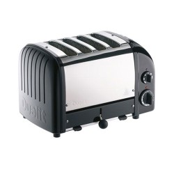 Φρυγανιέρα Dualit Vario τεσσάρων θέσεων κατασκευασμένη από υψηλής ποιότητας υλικά με ανοξείδωτο σώμα και μαύρο φινίρισμα