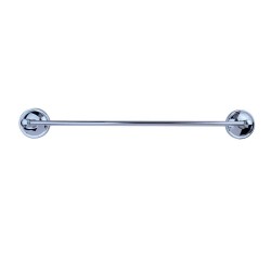 Μονή βέργα πετσετοθήκη επιτοίχια μήκους 44cm με στρογγυλεμένα τελειώματα σειρά Olivia