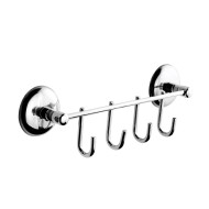 Πετσετοθήκη επιτοίχιας τοποθέτησης 4 θέσεων μήκους 26cm της σειράς HOTEL Πετσετοθήκη επιτοίχιας τοποθέτησης 4 θέσεων μήκους 26cm της σειράς HOTEL