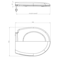 Κάλυμμα λεκάνης Duroplast Akdemiz σε λευκό χρώμα KZK04 GPD