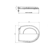 Κάλυμμα λεκάνης πλαστικό DUROPLAST DYLAN βάρους 2000gr