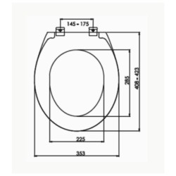 Κάλυμμα λεκάνης 1030 πλαστικό COEN βάρους 910gr.