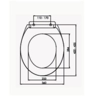 Κάλυμμα λεκάνης σε λευκό χρώμα soft-close κατάλληλο και για επαγγελματική χρήση 1200gr