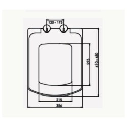 Κάλυμμα λεκάνης πλαστικό CARTER soft-close βάρους 1480gr.