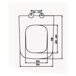 Κάλυμμα λεκάνης πλαστικό AXEL soft-close βάρους 1450gr