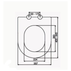 Κάλυμμα λεκάνης πλαστικό RIDER soft-close βάρους 1440gr.